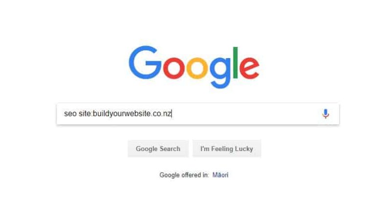 search google for the keyword phrase on your website
