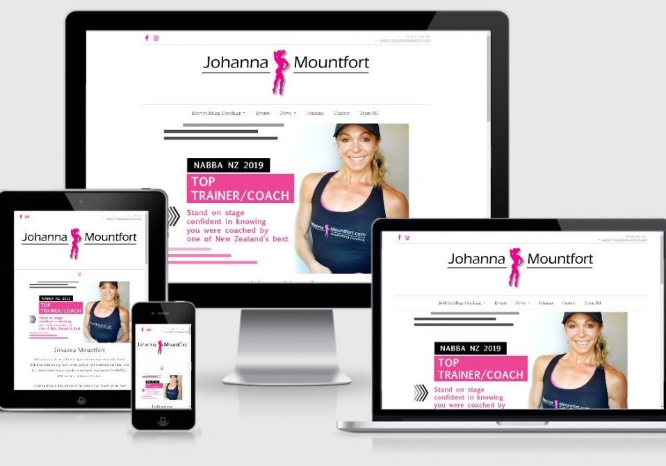 ECommerce WordPress website screenshot showing responsive design